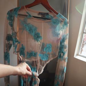 For Love and Lemons “Orchid” Crop Top